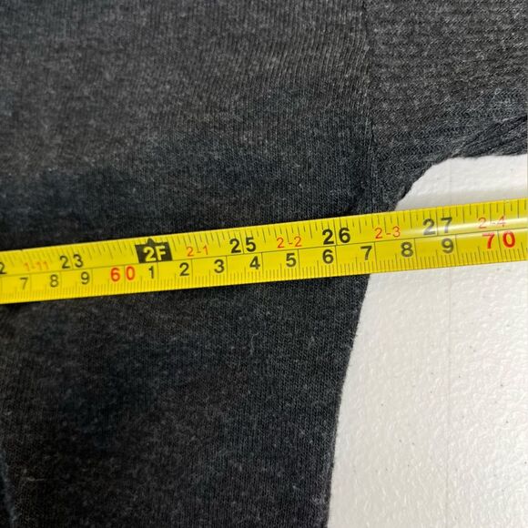 Joyspun Charcoal Gray Long Dolman Ribbed Sleeve Round Neck Top Women XL (16-18) - Picture 10 of 12